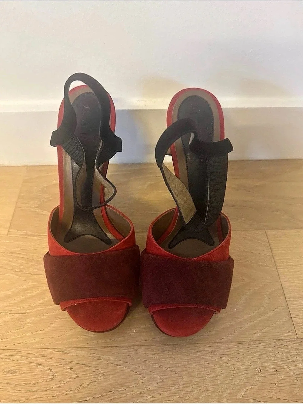 Marni Red & Black Heels